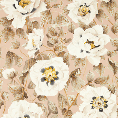 Florent Colour 4 Positano, Maple and Graphite Wallpaper by Harlequin