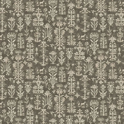 Papyrus Nero Mediterranea Fabric by Lewis & Wood