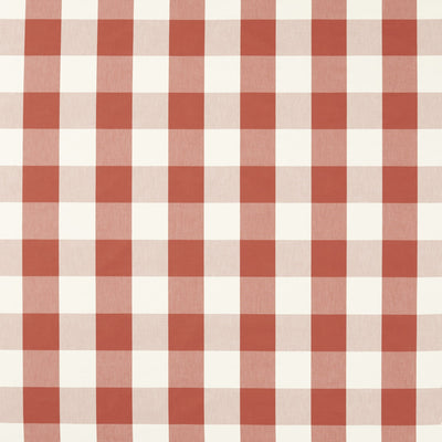 Central Check Tomato Central Checks & Stripes Fabric by Scion