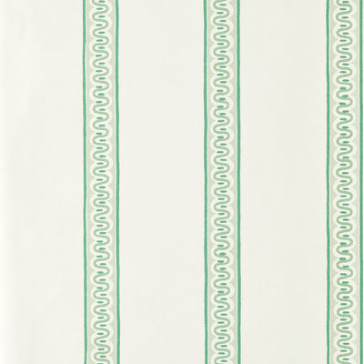 Fondant Stripe Jade Pomona Wallpaper by Scion