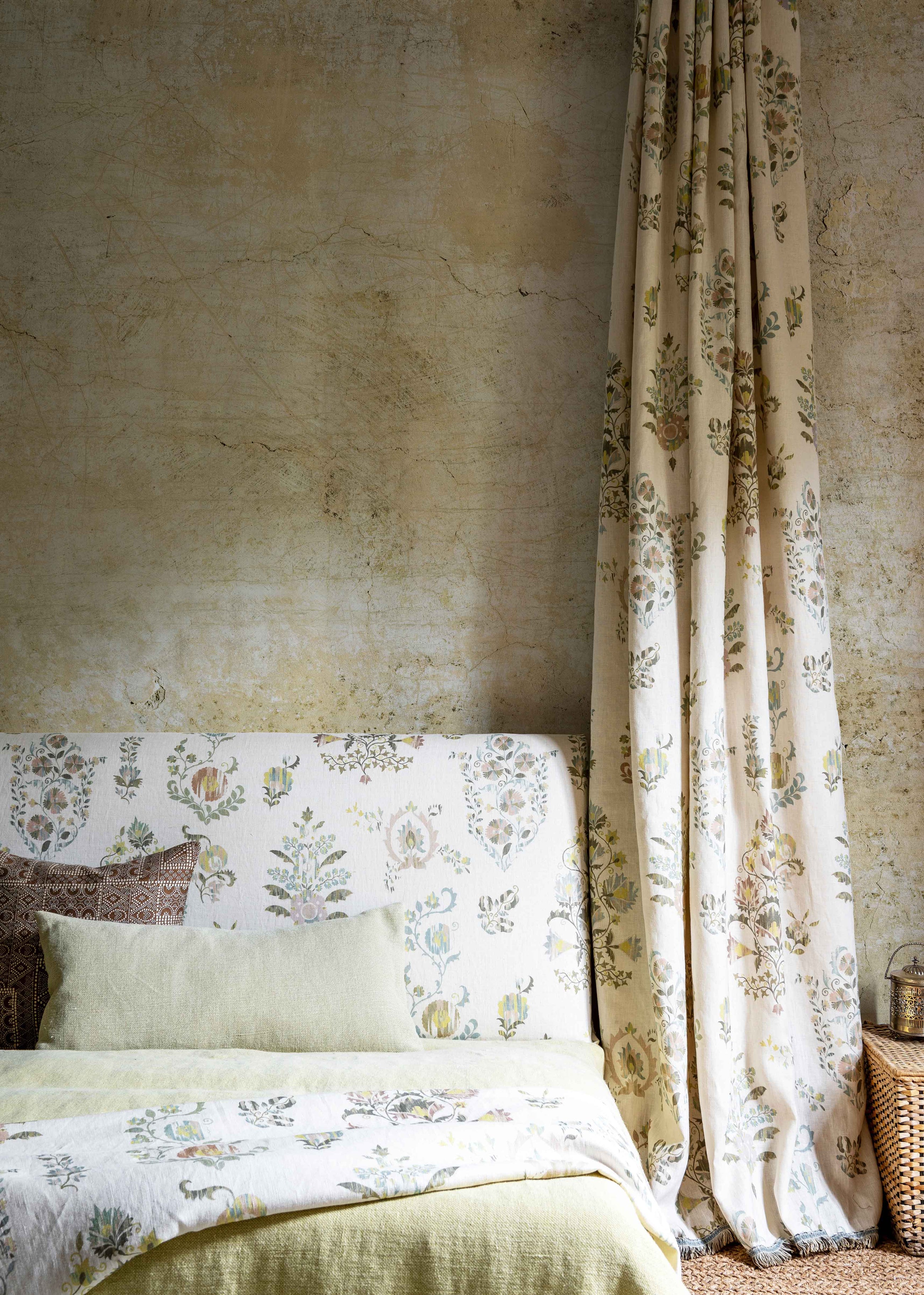 Sicilia Fresco Bare Bones Fabric by Lewis & Wood