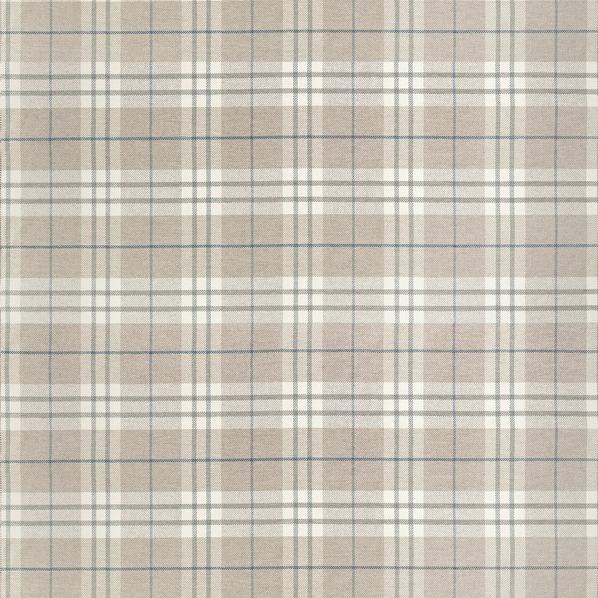 W711326 Percival Plaid Flax Fabric by Thibaut