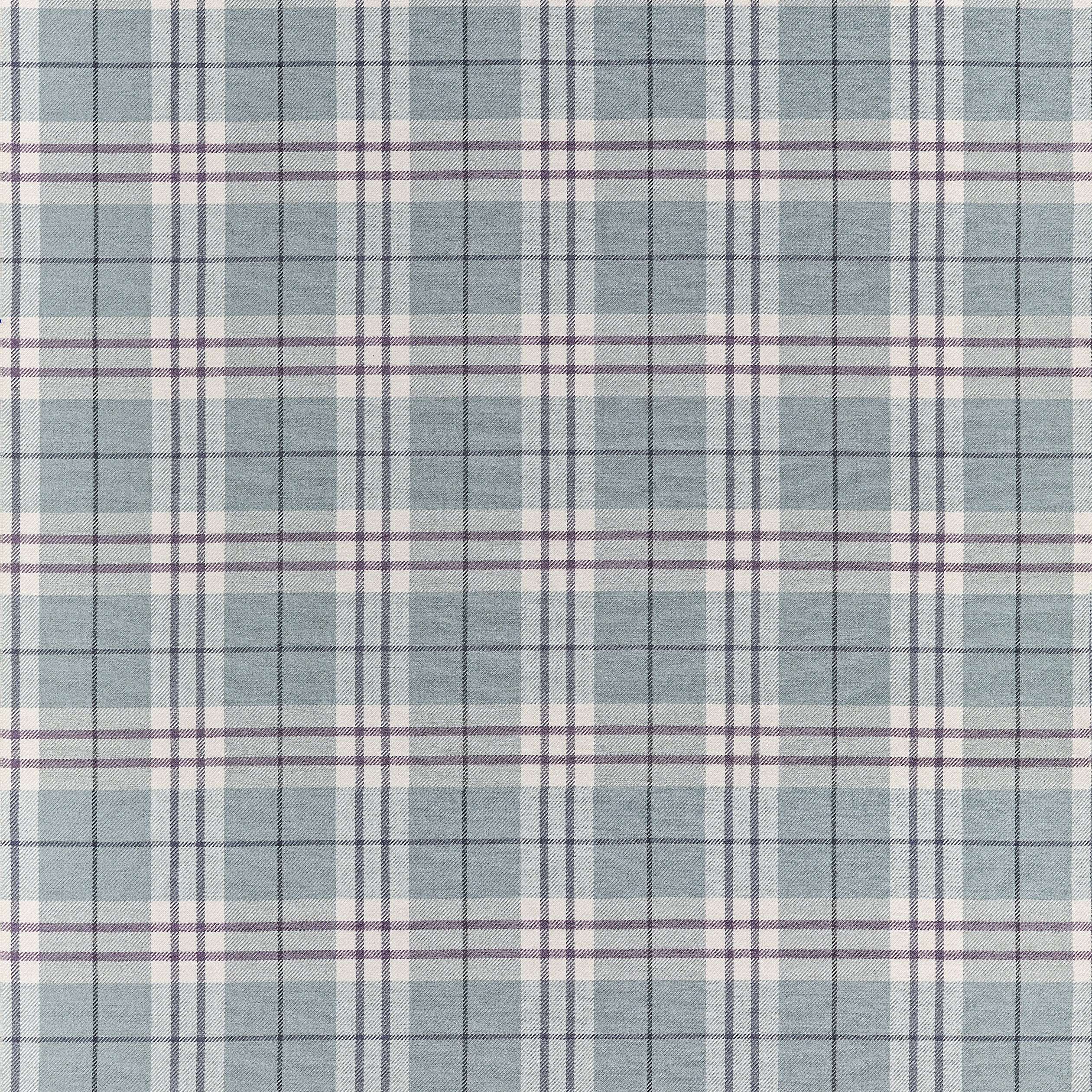W711327 Percival Plaid Mineral Fabric by Thibaut