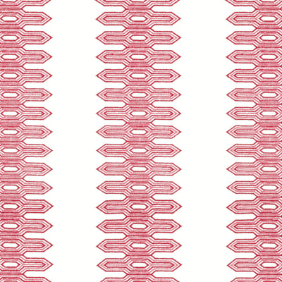 Nola Stripe Embroidery Pink Eden Fabric by Thibaut