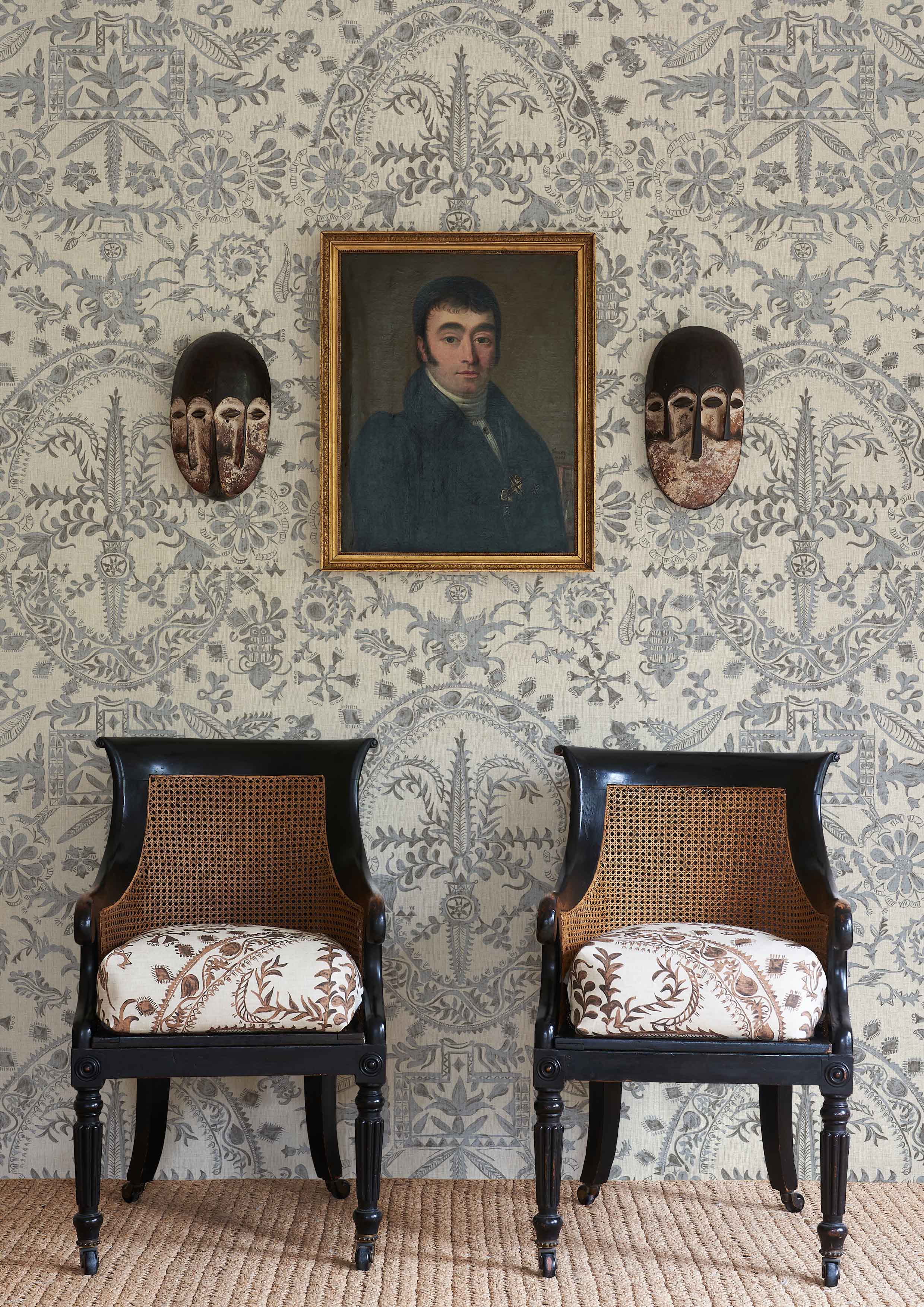 LW 346 629 Womad Lg 50 Northlight Wallpaper by Lewis & Wood
