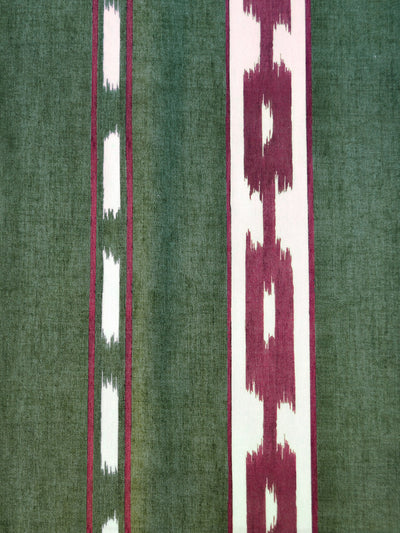 Kente Green Ikart Outdoor Fabric by Coordonné