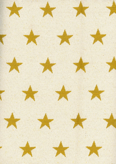 Stars Curry Piccadilly Fabric by Coordonné