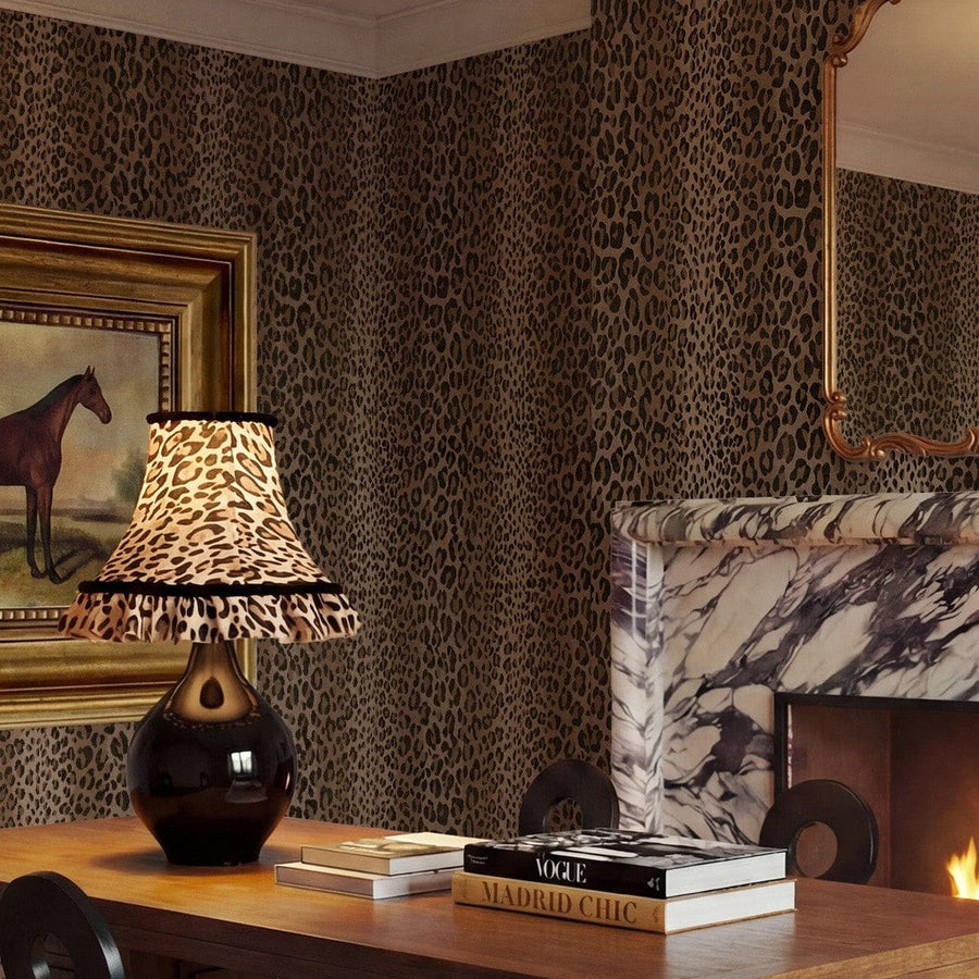 Leopard Print Is a Neutral: How to Style Leopard Wallpaper and Fabric in Your Home