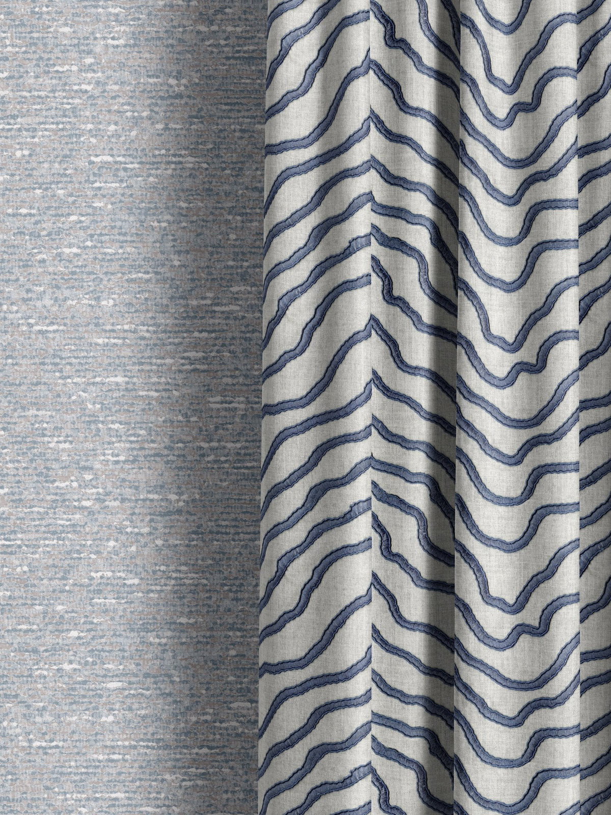 100729EH Sidford Blue Elemental Fabric by Esselle Home