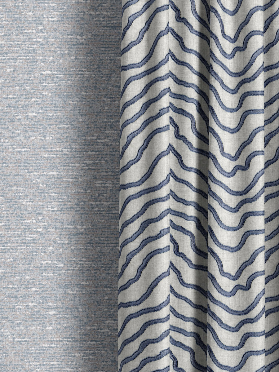 100729EH Sidford Blue Elemental Fabric by Esselle Home