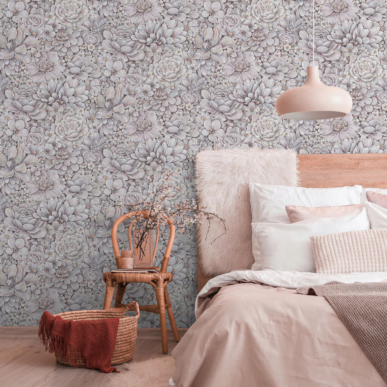 Modern Floral Wallpaper