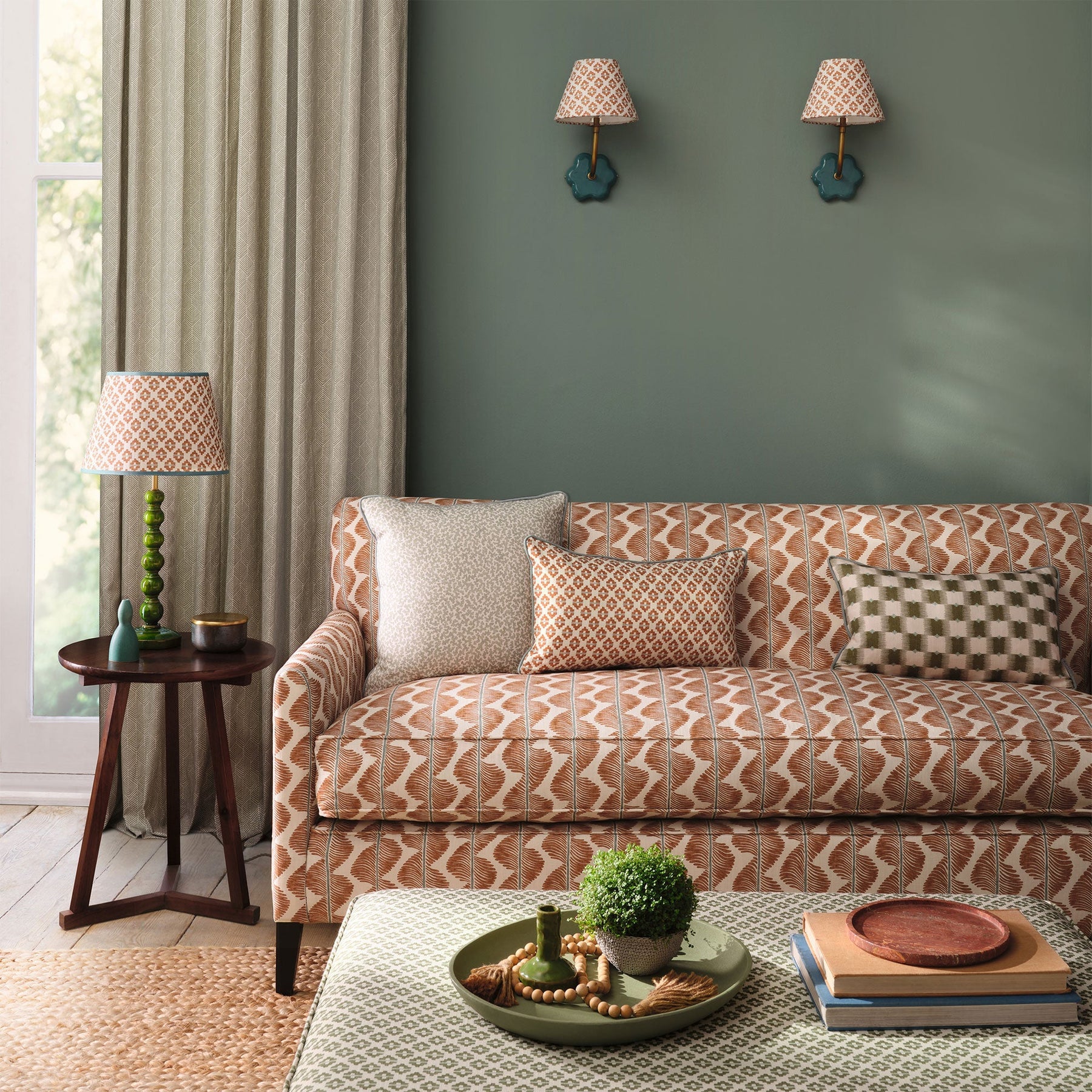 Aubin Mango Fabric by Romo