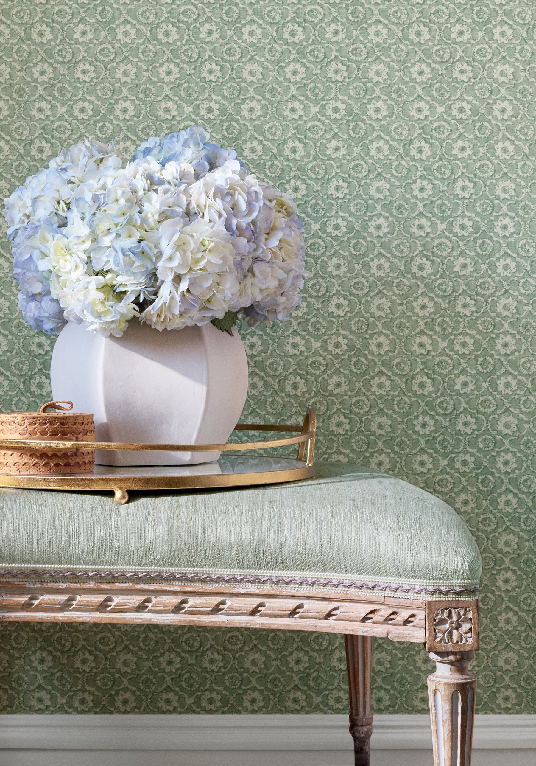 AW16113 Pradesh Sage Belvedere Fabric by Anna French