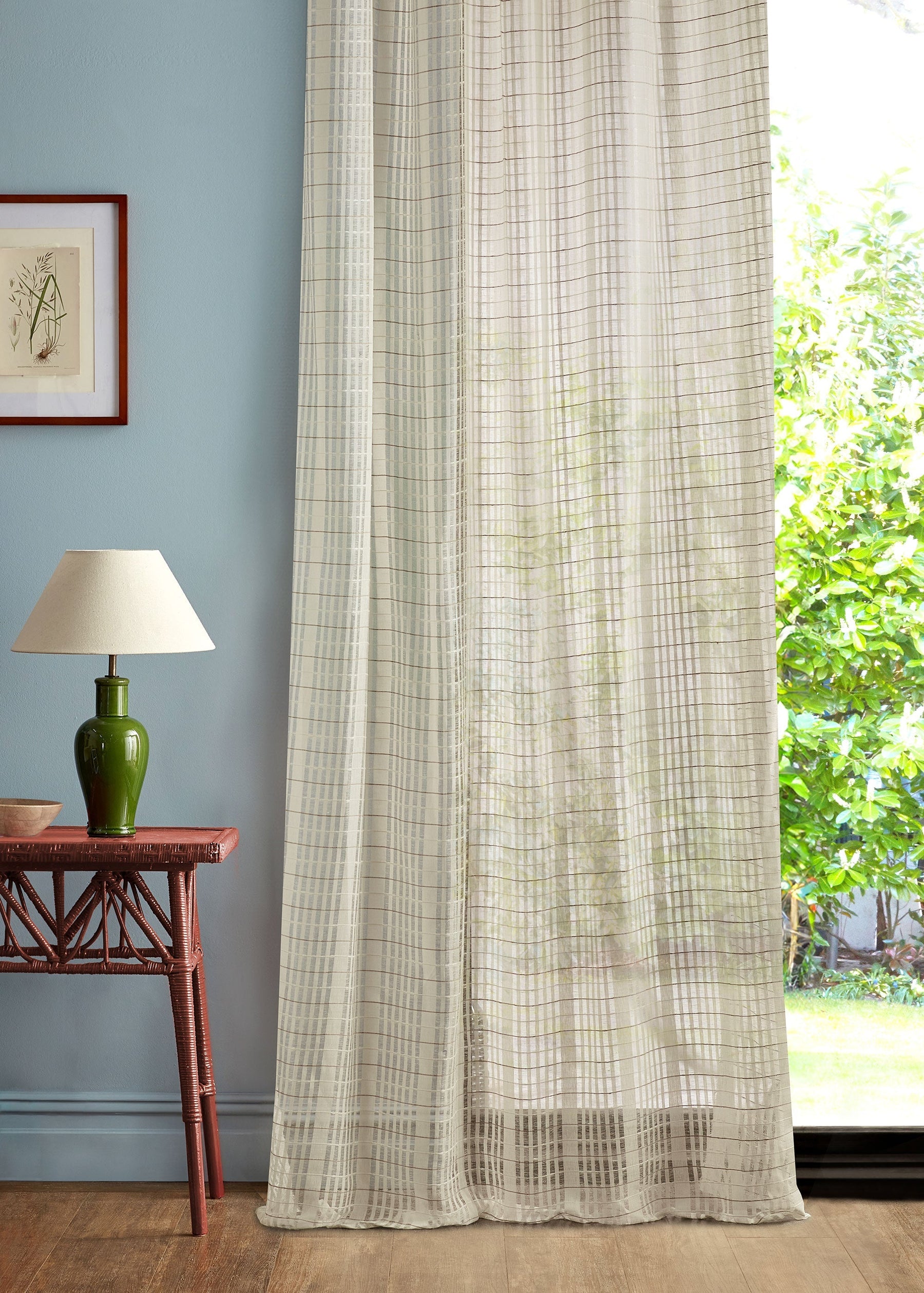 237766 Seastack Sunsoaked Sanderson Sheers Fabric by Sanderson