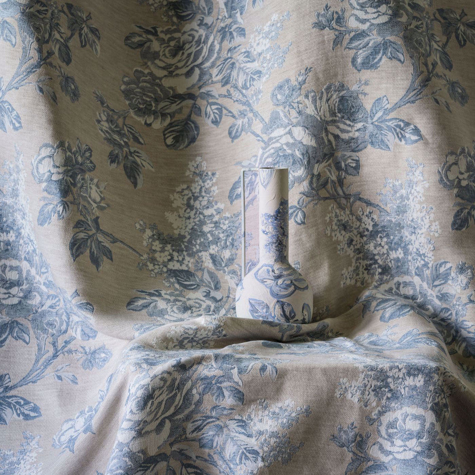 Lymington Damask and Stripes Fabric Collection by Sanderson