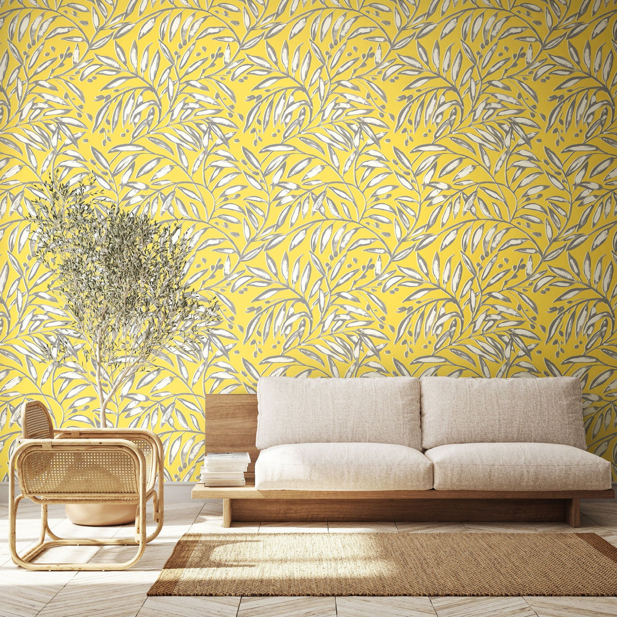 Lemon Yellow Wallpaper