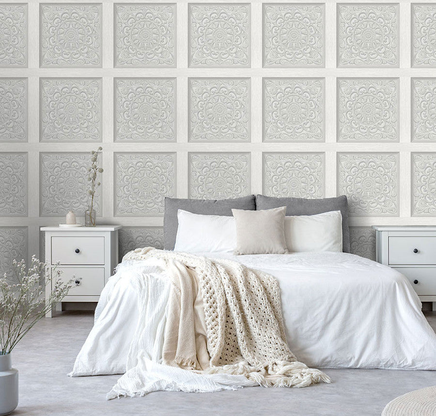 Ornate Panel Wallpaper Collection by Holden Decor