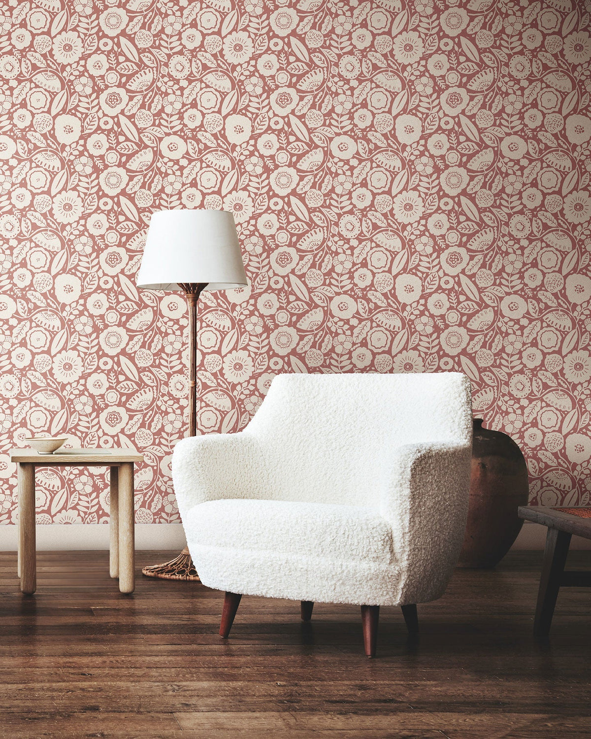 Camille Blossom Vintage Rose Lemieux Et Cie Wallpaper by York Wallcoverings
