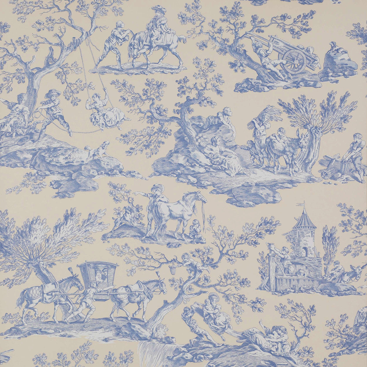 03015/03 La Musardiere Trianon Wallpaper by Manuel Canovas