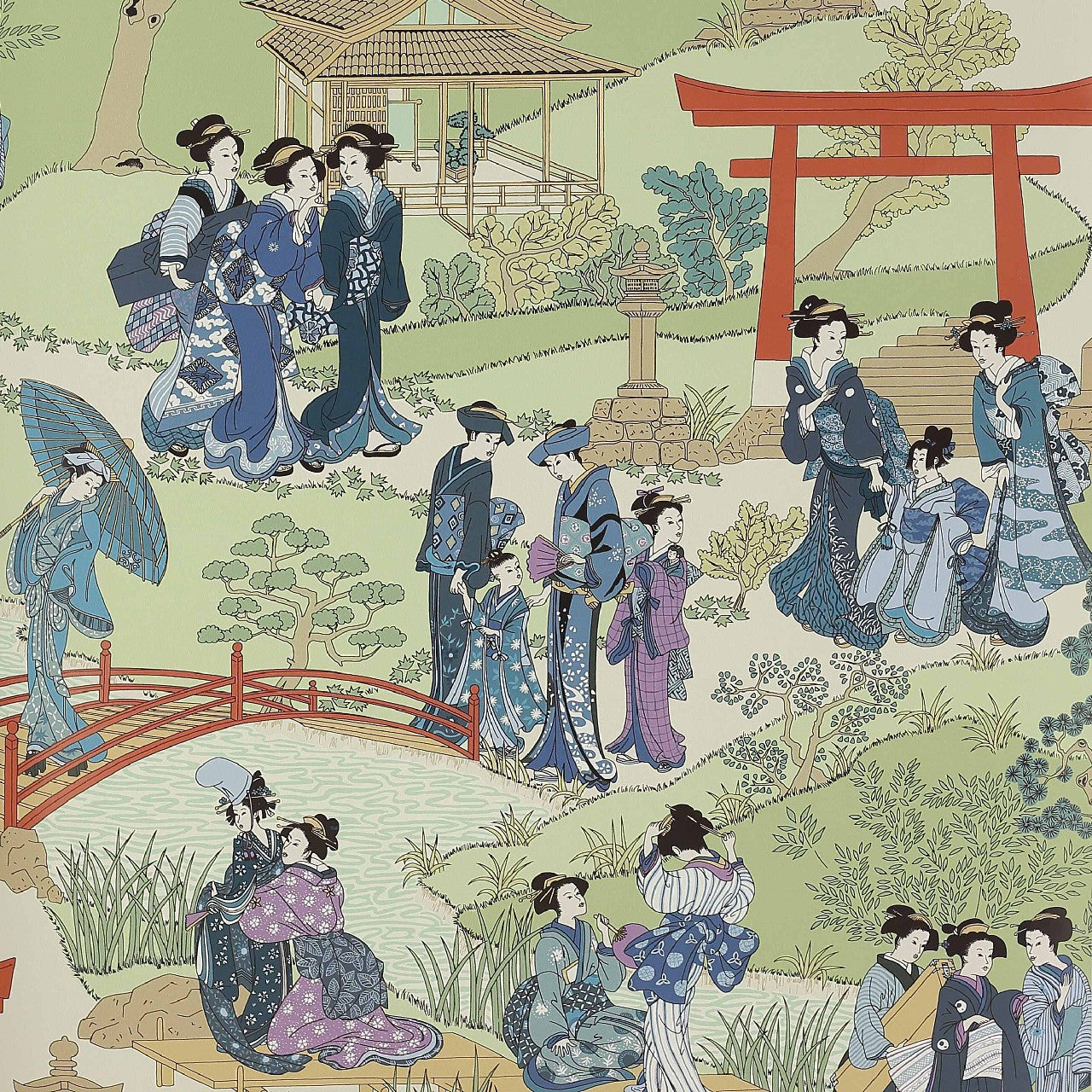 03092-01 Geishas Papiers Peints Vol 7 Wallpaper by Manuel Canovas
