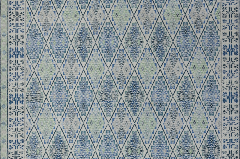 Hideaway Raffia Cobalt Wallpaper by Christopher Farr Cloth