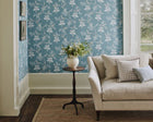07127/06 Bellflower Ashdown Navy Wallpaper By Colefax and Fowler