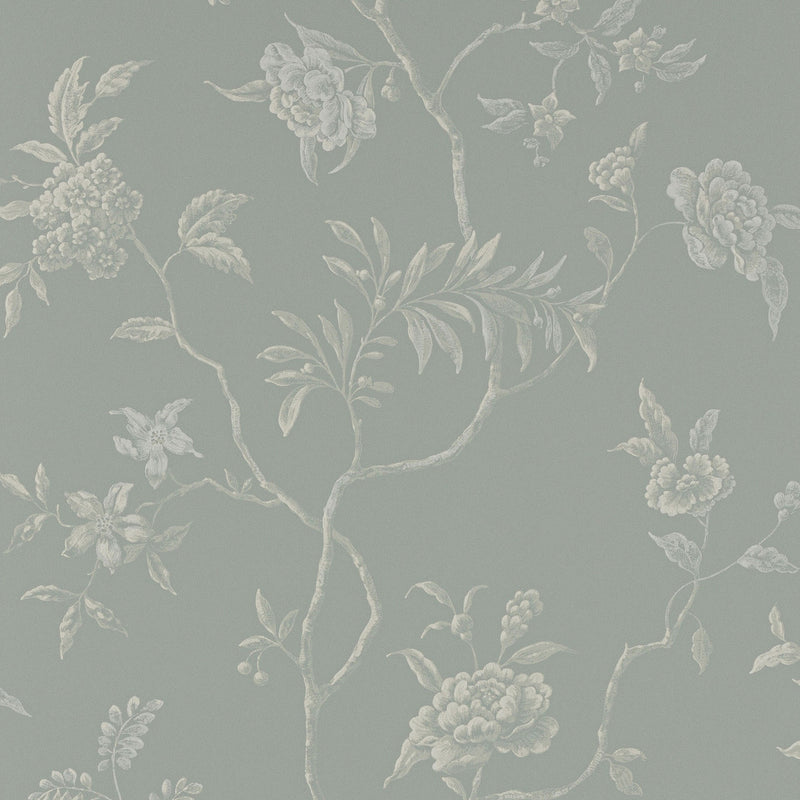 07128/06 Delancey Ashdown Pale Blue Wallpaper By Colefax and Fowler