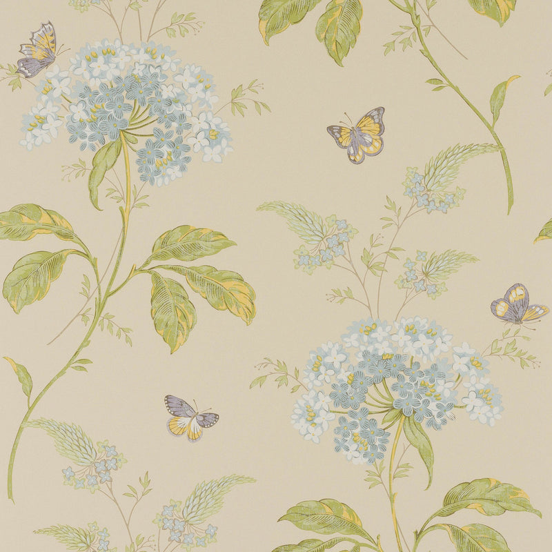 07132/05 Messina Ashdown Blue/Green Wallpaper By Colefax and Fowler