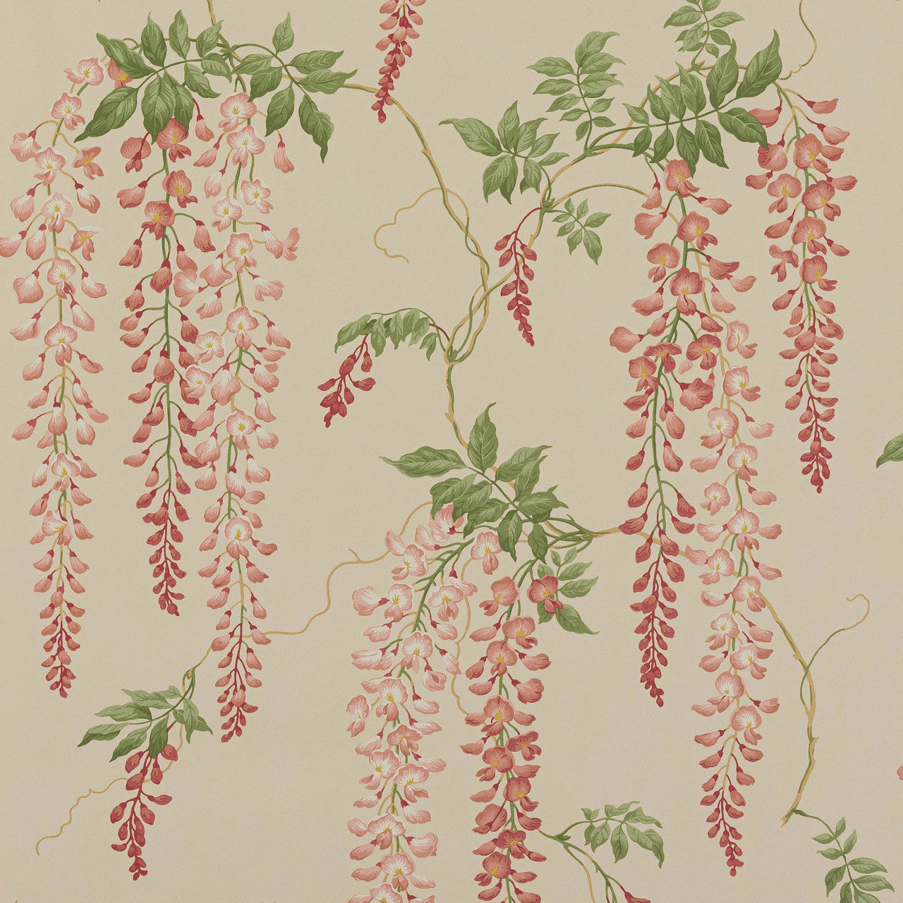 07157/08 Seraphina Ashdown Old Pink/Leaf Wallpaper By Colefax and Fowler