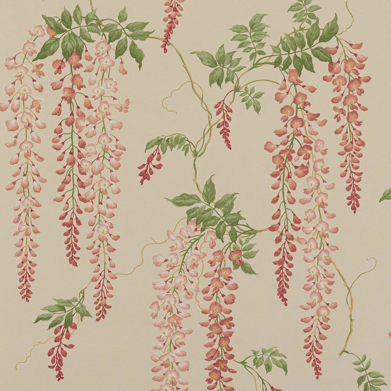 07157/08 Seraphina Ashdown Old Pink/Leaf Wallpaper By Colefax and Fowler