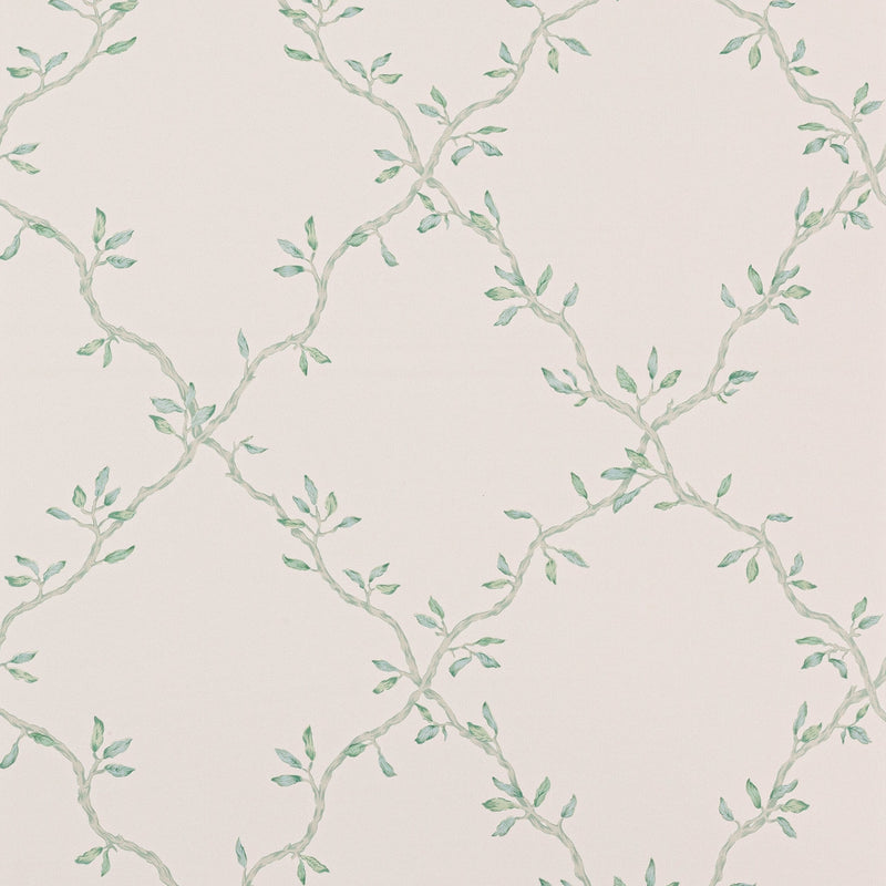 07706-04 Leaf Trellis Small Design II Wallpaper by Colefax and Fowler