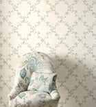 07706-04 Leaf Trellis Small Design II Wallpaper by Colefax and Fowler