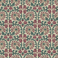 Veda Linen Teal / Raspberry Heritage Tales Fabric by Esselle Home