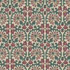 100079EHFR Veda Linen Teal/Raspberry Heritage Tales Fabric by Esselle Home