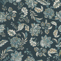 Kashmir Jacobean Navy / Teal Heritage Tales Fabric by Esselle Home
