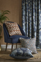 100080EHFR Kashmir Jacobean Navy/Teal Heritage Tales Fabric by Esselle Home