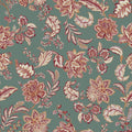 Kashmir Jacobean Teal / Raspberry Heritage Tales Fabric by Esselle Home