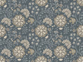 Lucien Trail Taupe / Navy Heritage Tales Fabric by Esselle Home