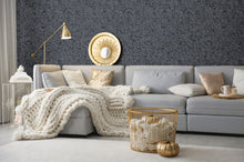 100100AH Textured Marble Navy Wallpaper By Arthouse