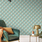 ONB100126120 Spaces Square Only Blue Wallpaper by Caselio