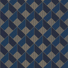 ONB100126328 Spaces Square Only Blue Wallpaper by Caselio