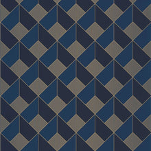 ONB100126328 Spaces Square Only Blue Wallpaper by Caselio