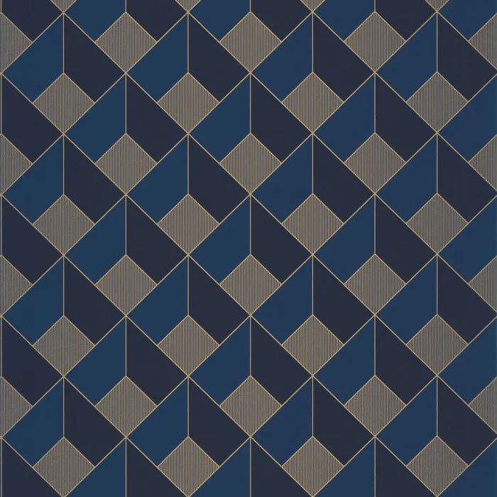 ONB100126328 Spaces Square Only Blue Wallpaper by Caselio