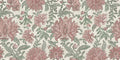 Nima Floral Rose / Sage Heritage Tales Fabric by Esselle Home