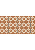 Santiago Geo Burnt Orange / Teal Heritage Tales Fabric by Esselle Home