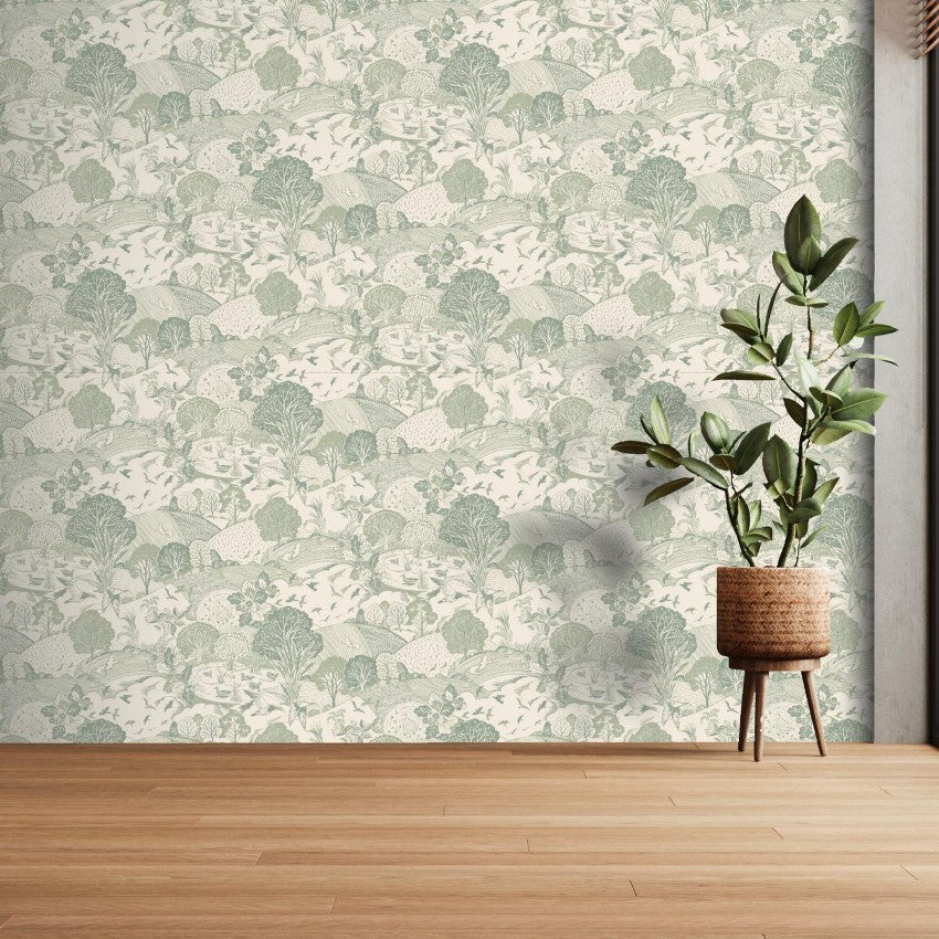 100357AH Country Landscape by Wallpaper by Arthouse