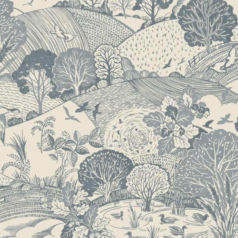 100358AH Country Landscape by Wallpaper by Arthouse