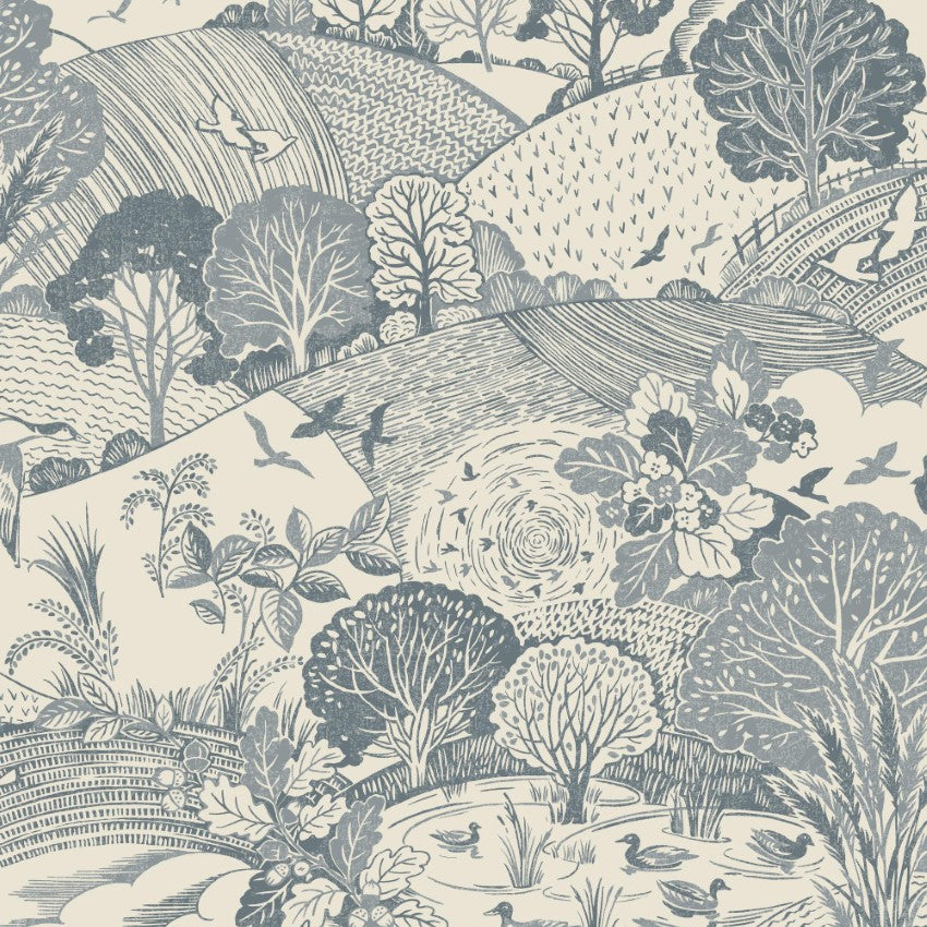 100358AH Country Landscape by Wallpaper by Arthouse