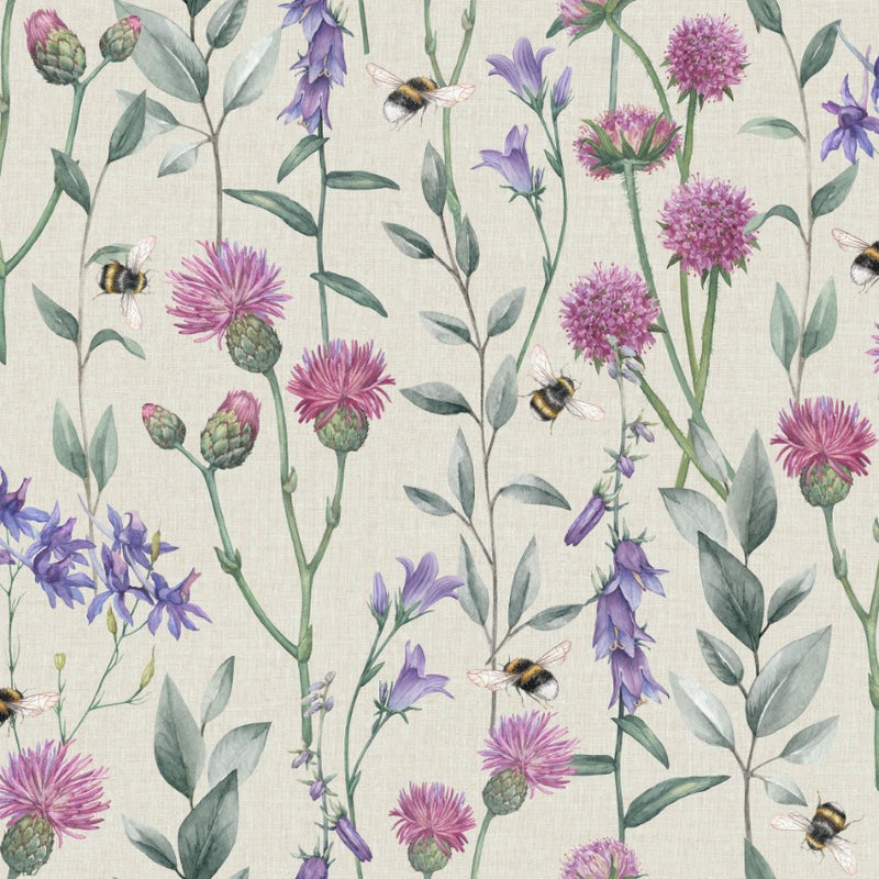 100361AH Bumblebee Meadow by Wallpaper by Arthouse