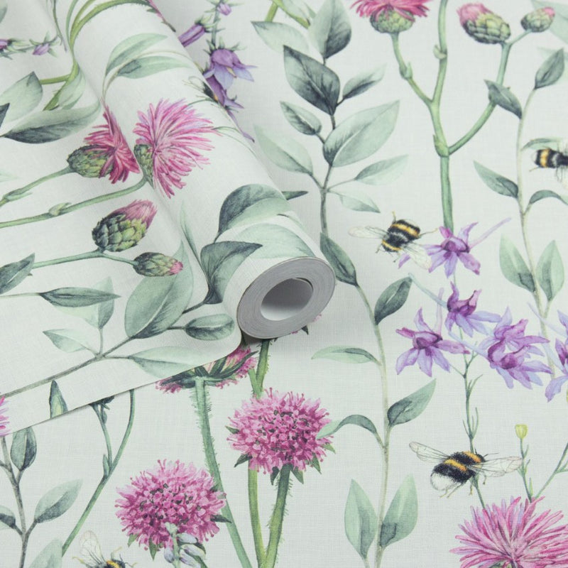 100361AH Bumblebee Meadow by Wallpaper by Arthouse